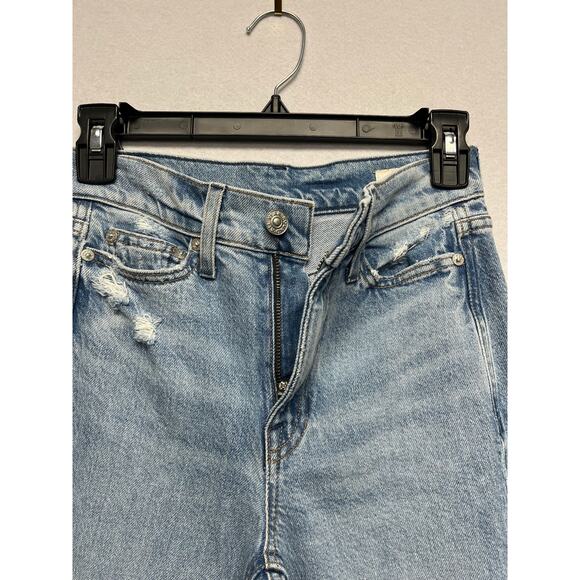 AYR The Secret Sauce Heirloom Distressed Wide Leg Comfort Stretch Jeans Size 23 - Picture 7 of 11